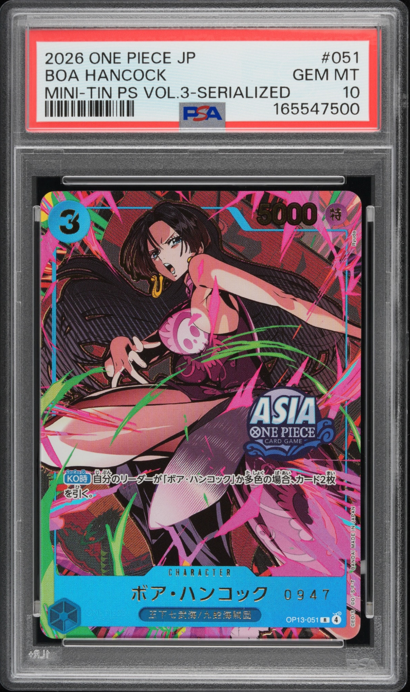 PSA10 - Boa Hancock R: Serial Numbered [OP13-051] [Asian Version] (Promotional Card 