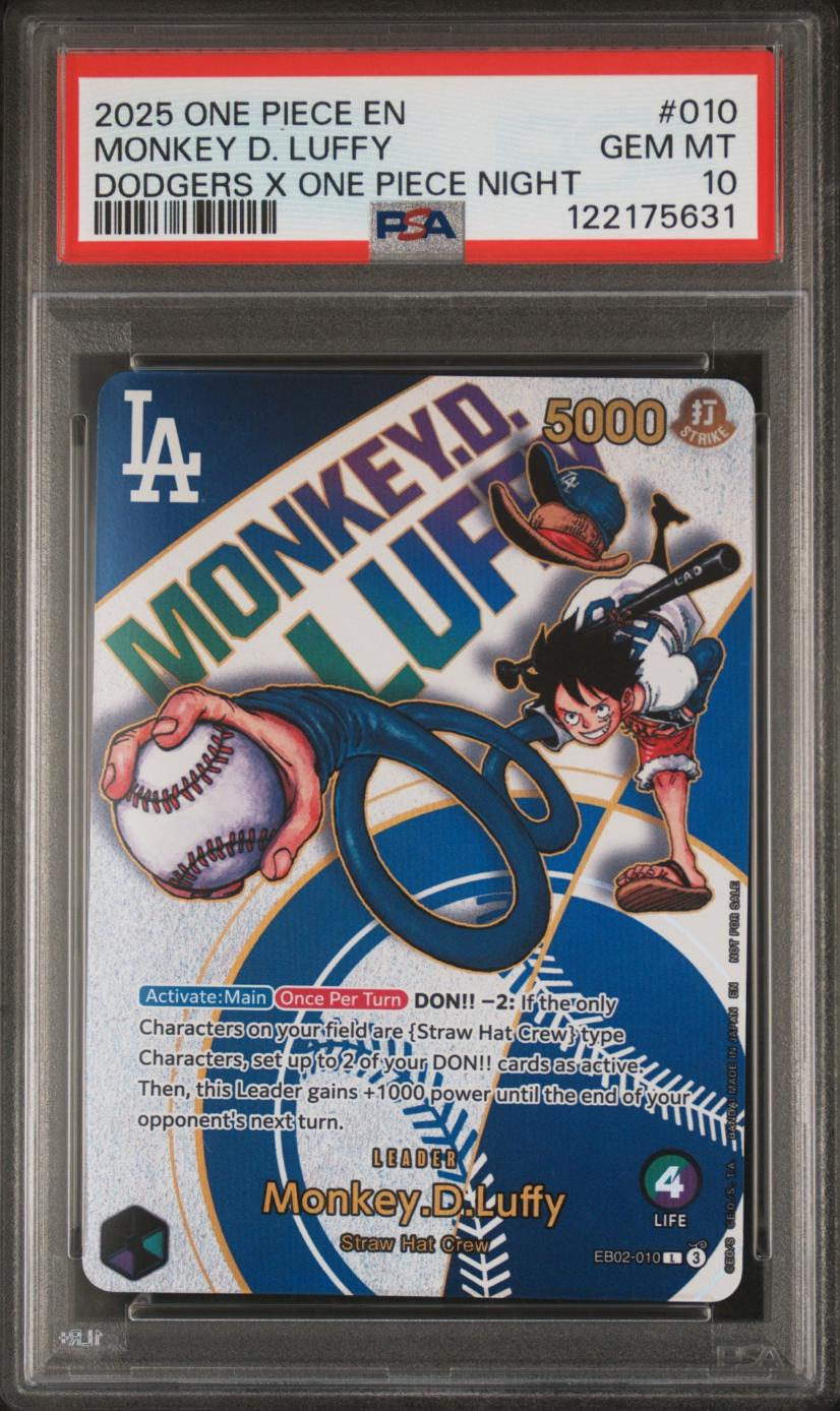 PSA10 - Monkey D. Luffy L [EB02-010] [English Version] (Promotional Card 